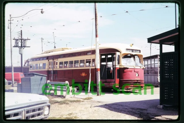 Original Slide, Toronto TTC PCC Trolley #4554, in 1970