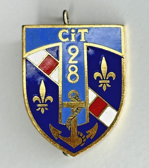 Ancien Insigne Militaire Français CIT 162 Centre Instruction Train AFN Algérie – Original Années 50