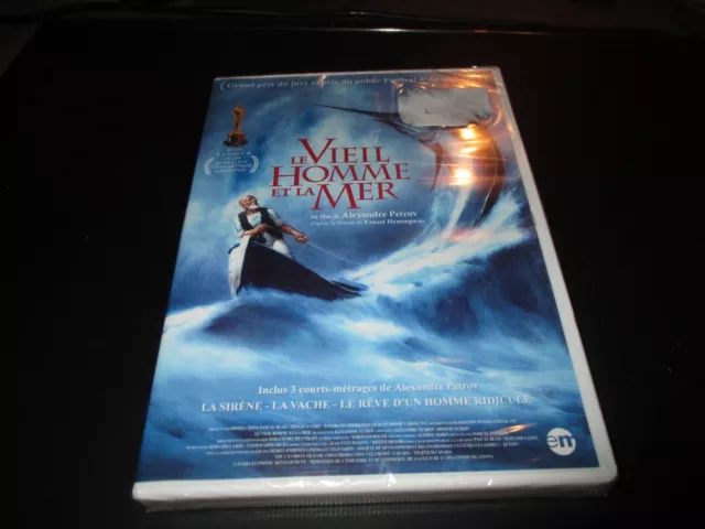 DVD NEUF "LE VIEIL HOMME ET LA MER & 3 histoires" animation de Alexandre PETROV