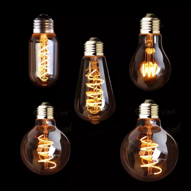LED E27 Glühbirne Vintage Edison Filament 4W Retro Leuchtmittel Bulbs Warmweiß