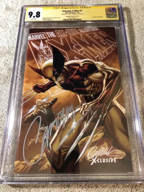 Uncanny X Men 1 CGC 9.8 SS Campbell Wolverine Ed A Variant 1/19