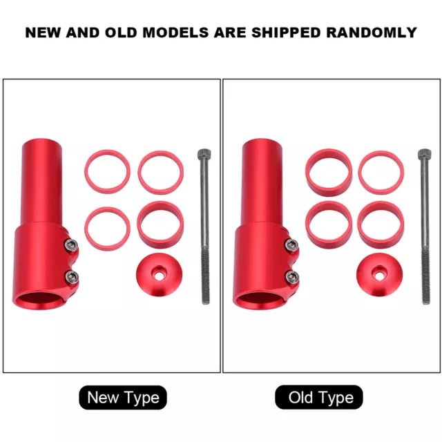 (Red)Bicycle Mountain Bike Handlebar Fork Stem Riser Rise Up Extender Extens HG5