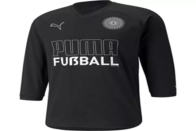 PUMA Herren Trikot T-Shirt Kurzarmshirt Sportshirt Fußballshirt, Schwarz, 2XL