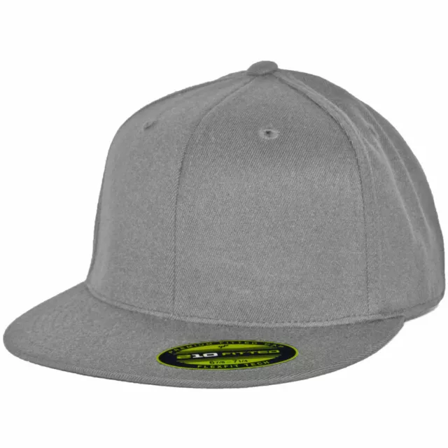 Flexfit 210 Fitted Flex Hat (Grey) Men's Charcoal Stretch High Crown Cap