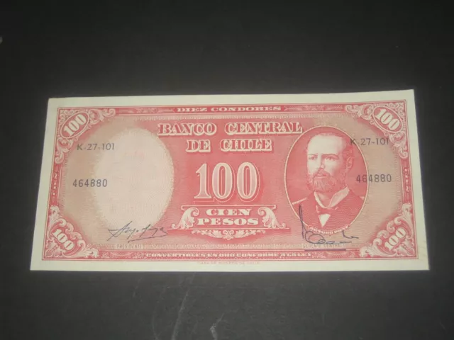 chile 100 pesos bank note