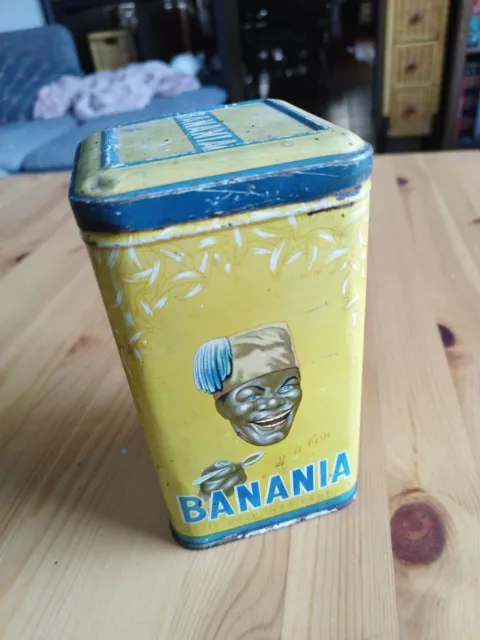 * RARE*Vintage / Ancienne boîte BANANIA *y a bon*  Chicorée