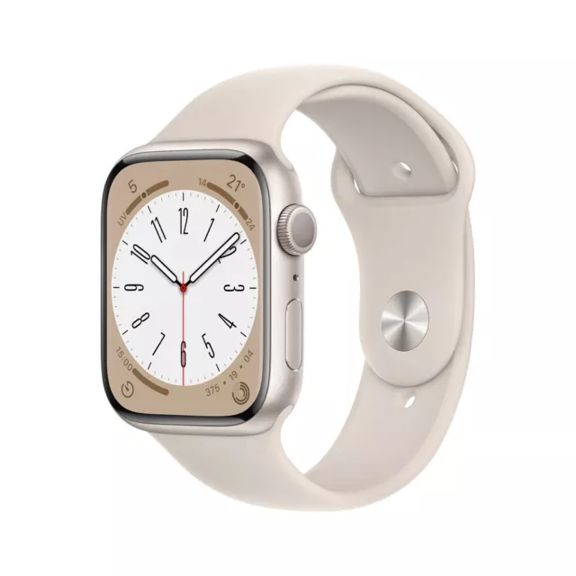 Apple Watch Series 8 – 45 mm – Starlight-Aluminium