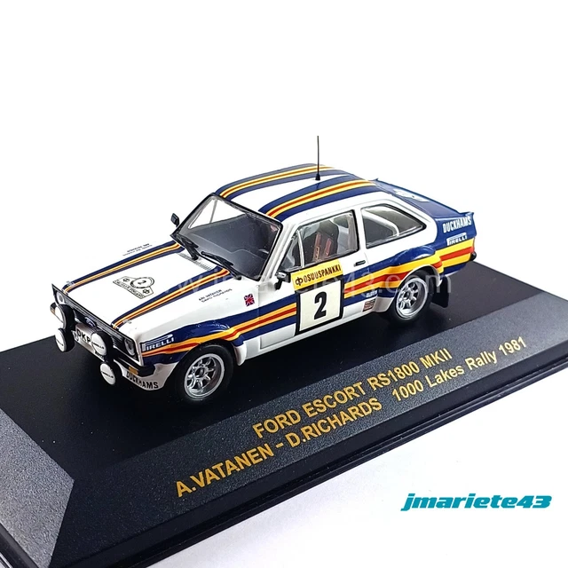 Car Rally Ford Escort RS1800 1981 #2 1/43 A.Vatanen