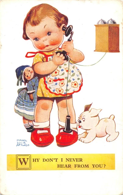 Cpa Illustrateur Signe Mabel Lucie Attwell Why Don"T I Never