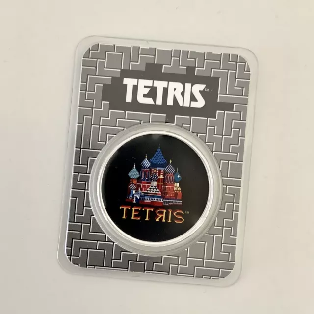 1 Once Argent NIUE 2 Dollars 2021 Tetris Colorisée Scellée 3700 Ex