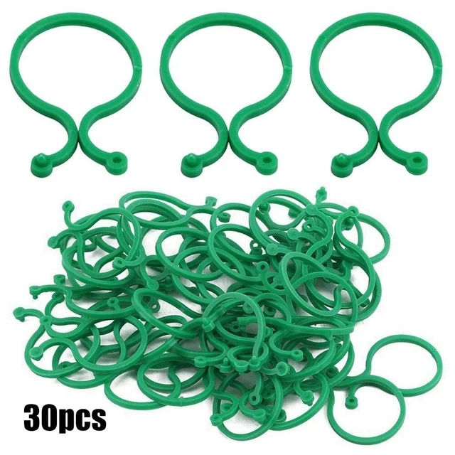 30 X Jardin Plante Anneau Cravate Pinces Carrelage Support Liens Fleur Serre