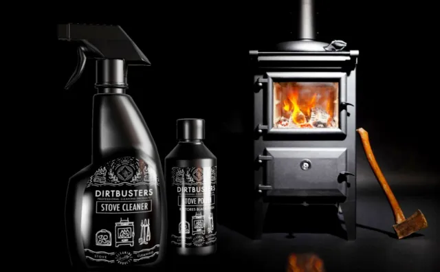 Dirtbusters Stove and Grate Polish cleaner Wood Burner Stoves Restores Black 2