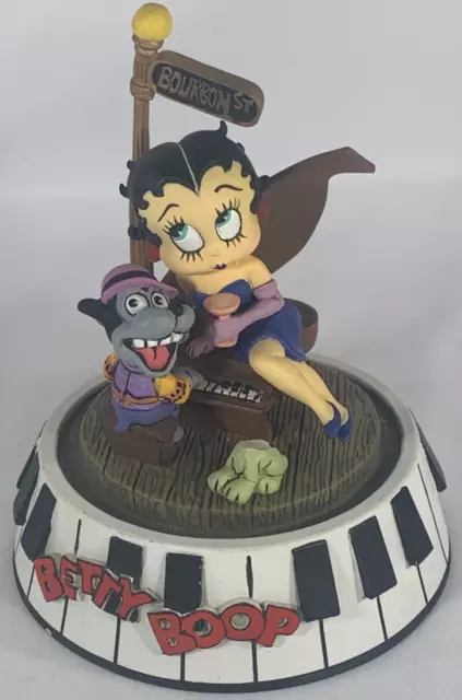 Betty Boop Bourbon St. Piano Figurine Limited Ed. Hand-Painted - No Dome - As Is