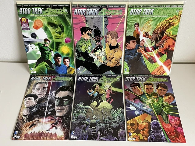 DC IDW Comics STAR TREK GREEN LANTERN SPECTRUM WAR COMPLETE SET # 1-6 VF/NM 2015