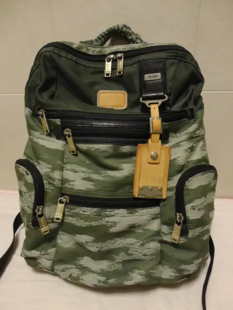 TUMI ALPHA BRAVO KNOX 22681SCH Backpack Camouflage Green Men's Excellent