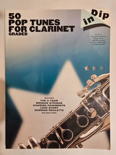 50 Pop Tunes For Clarinet - Wise - Vgc - Freepost