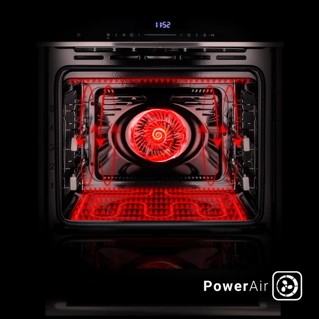 Four encastrable 60 cm 72L Catalyse Gril Circulation de l'air Air chaud 2