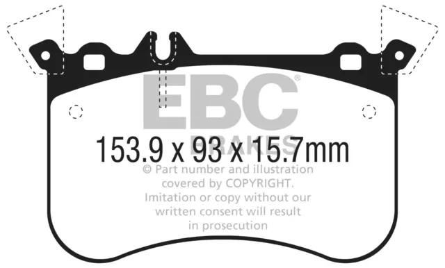 EBC Front Yellowstuff Brake Pads for Mercedes A45 CLA45 GLA45 AMG DP42311R