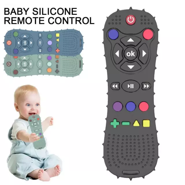 Baby Teething Toy TV Remote Control Shape Chew Toys Toy Silicone itzy L3H3