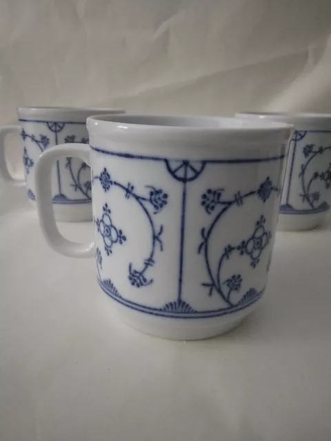 Vintage Jager Eisenberg Original Blau Saks Coffee Mugs 4pc German Democratic 2