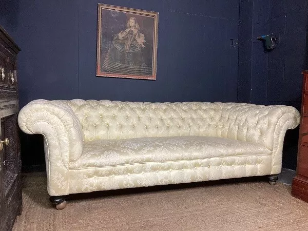 A Fine Antique Country House Chesterfield Sofa Settee