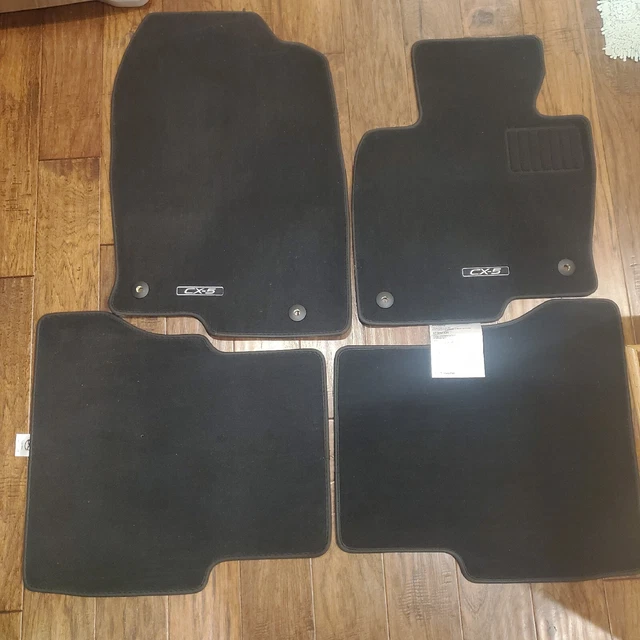 OEM 2017-2021 Mazda CX-5 Black Carpet Floor Car Mats Set Of 4 KBG6-68G40