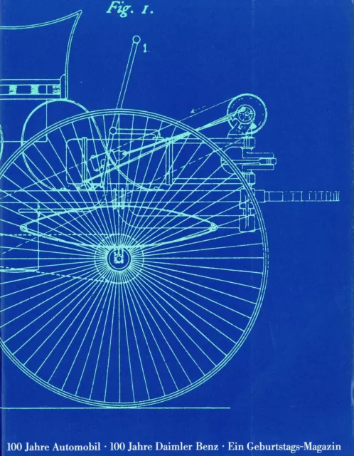Mercedes 100 Jahre Automobil Prospekt 1985 11/85 Sophia Loren C 111 W 126