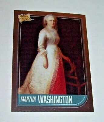 2021 Pieces of the Past Historical Edition Martha Washington Silver Foil Card