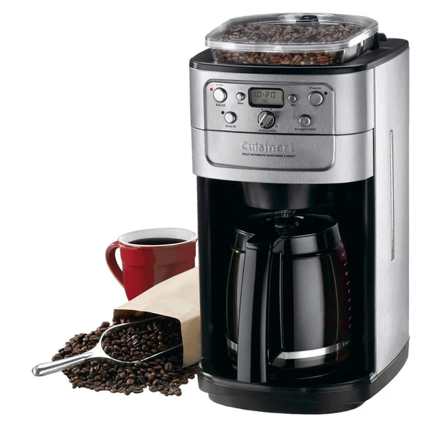 Cuisinart Burr Grind + Brew 12 Cup Auto Coffee Maker + Shut Off 3-YEAR WARRANTY
