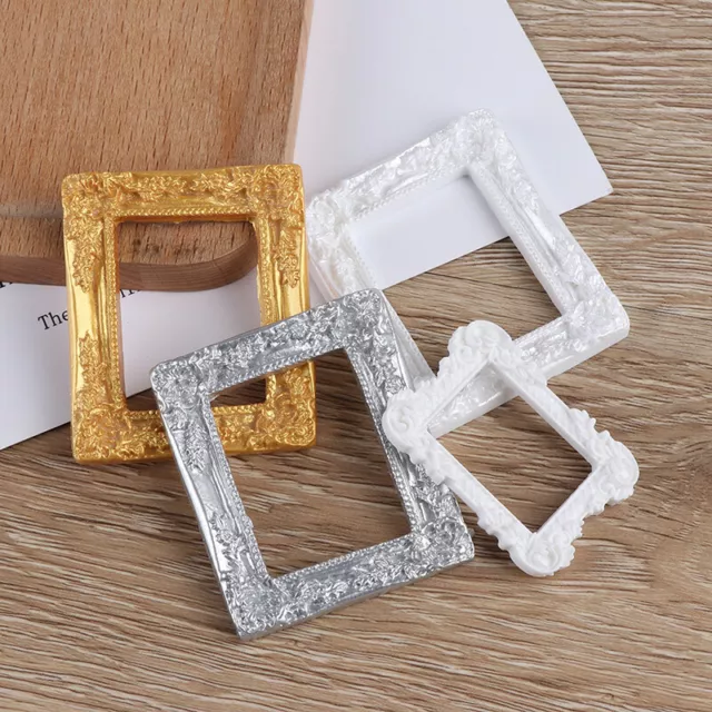 Miniature art picture photo painting frame dollhouse decor accessories:-h