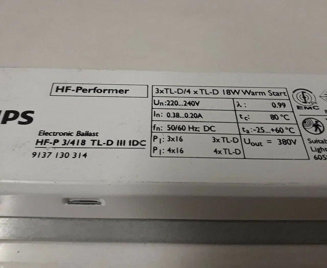 PHILIPS EL-LIITÄNTÄLAITE PHILIPS HF-P 218/236 TL-D III