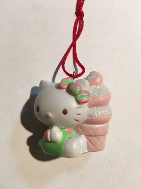 Hello Kitty ice cream cone Christmas Ornament