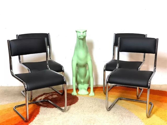 Set 4 Sedie SPACE AGE Anni 70 VINTAGE WAIMEA INTERIOR DESIGN HOME CHAIRS CENTURY