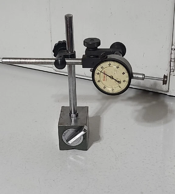 STARRETT DIAL INDICATOR 25441 .001" Base and attachments 125