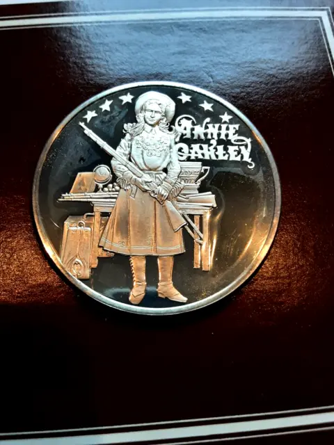 Annie Oakley  Sterling Silver Medal - 1977