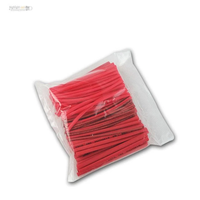 100er Set Cavo Termoretraibile Rosso, Tubo, Sciolto Pezzi