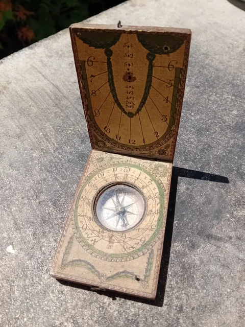 Cadran solaire/boussole 19ème siècle - emballage cadeau