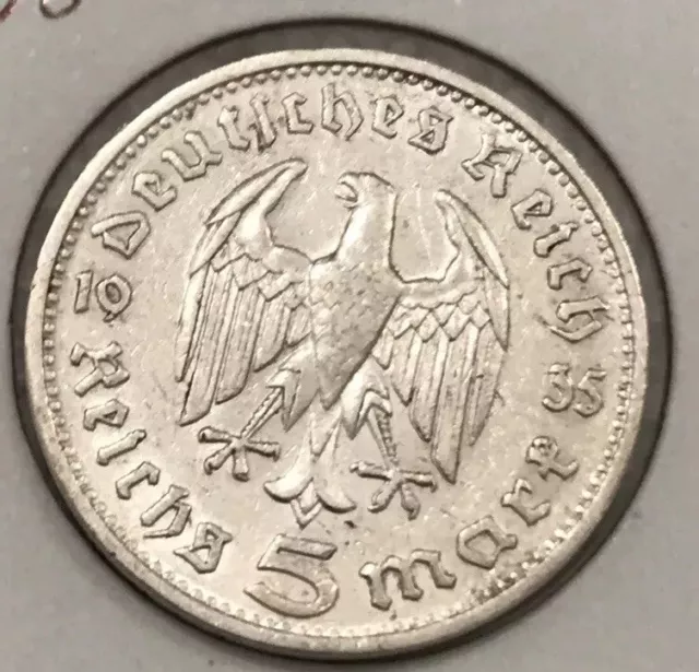 Germany 1935-1936. Third Reich, 5 ReichMark Silver Coin. Each Sold Separately.