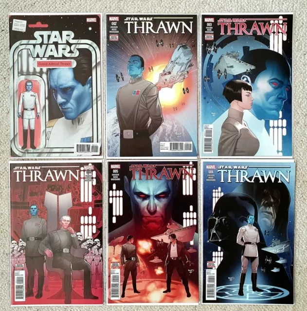 Star Wars Thrawn Comics #1-6 Full Run Includes Action Figure Variant
