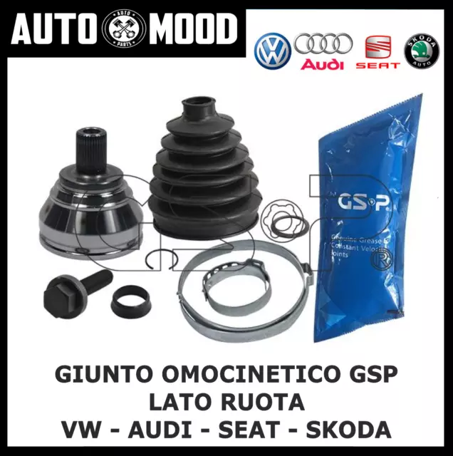 Kit Giunto Omocinetico Lato Ruota Audi A3 Seat Altea Skoda Octavia Vw Golf 4 5