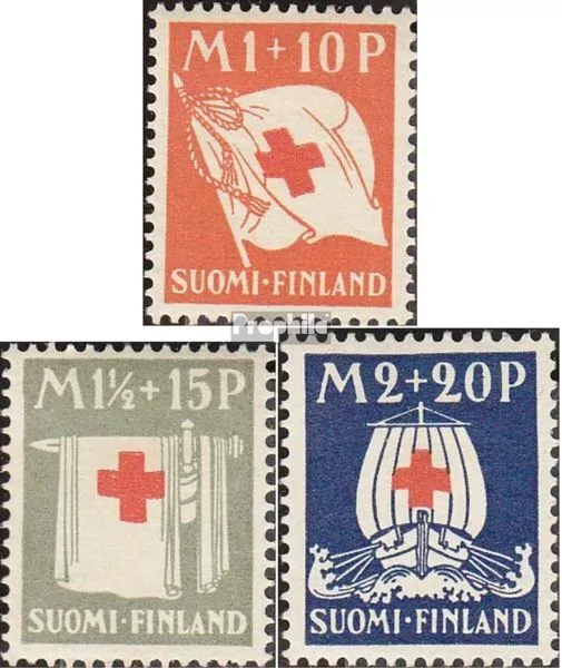 Finland 158-160 (complete.issue.) unmounted mint / never hinged 1930 Red Cross