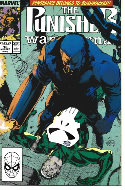 The Punisher War Journal #13 Marvel Comics 1989 Bag & Board