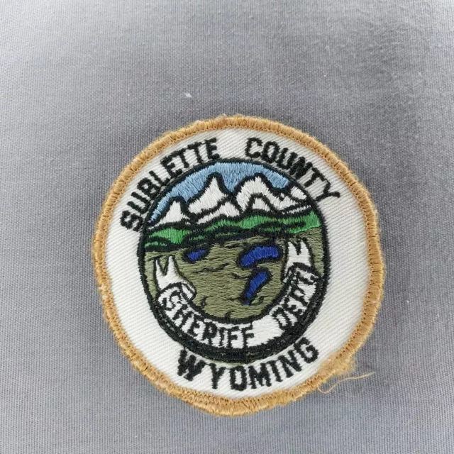 Sublette County Sheriffs Dept. Wyoming WY 3" Police Patch