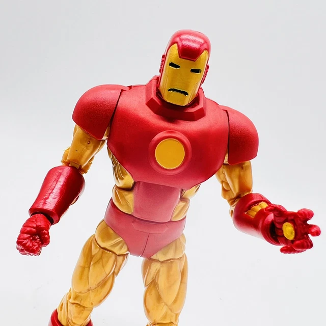 Marvel Legends Retro Iron Man Action Figure Tony Stark Hasbro Avengers Toy
