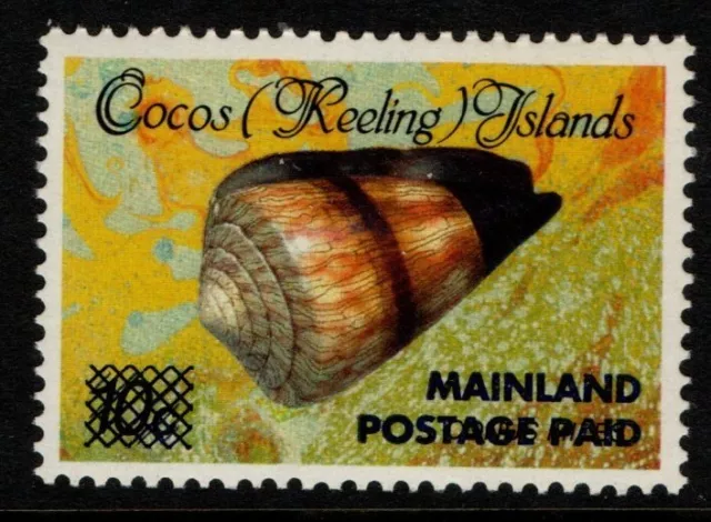 Australia Cocos (Keeling) Islands 1990 1991 Surcharge 10c cross hatch SG235 MNH