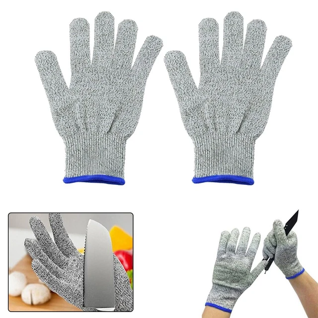 Protezione avanzata per taglio e affettatura in cucina con guanti resistenti all