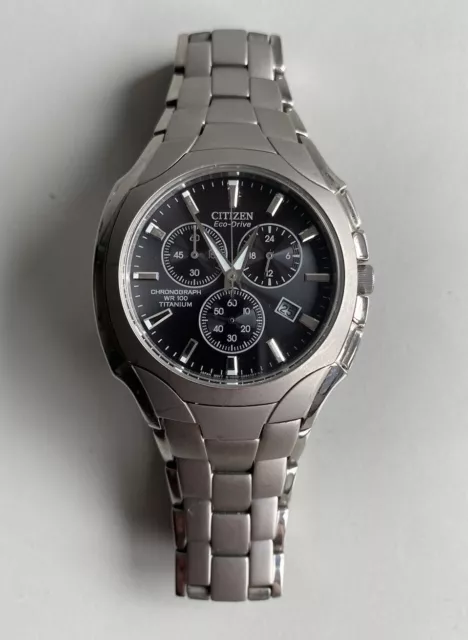 MENS CITIZEN ECO Drive Titanium Chronograph H500 S063485 95.00 PicClick UK