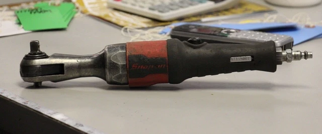 Snap on 3/8 Drive Super-Duty Air Ratchet (RED) PTR72 •Free Shipping•