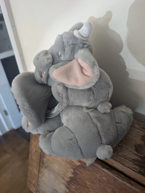 Jumbo Rocking Dumbo DISNEY STORE DUMBO + Mrs. Jumbo Mum Mom Soft Plush Stuffed Cuddly Teddy ...