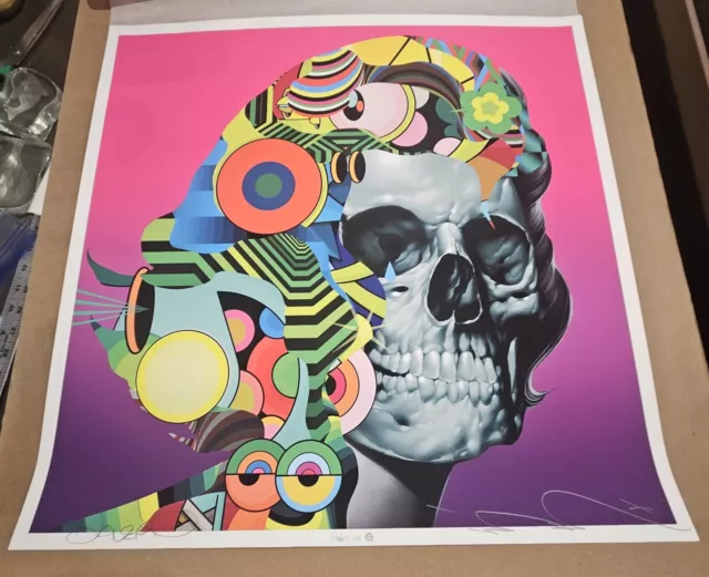 Tristan Eaton x Dalek GEMMA Skull Signed Giclée Print Limited Ed 1 of 3 Rare 💀